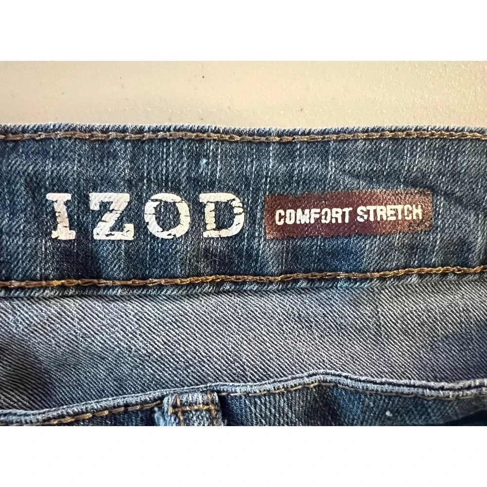 IZOD 36x30 (ACTUAL 38x26) HEMMED Slim Straight Fit Blue Denimn Jeans
